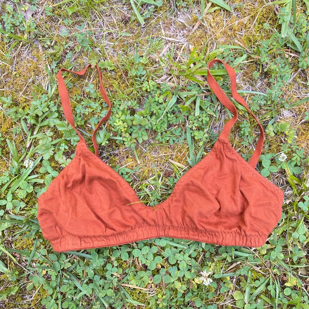 Pansy co bralette in rust